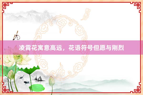 凌霄花寓意高远，花语符号但愿与刚烈